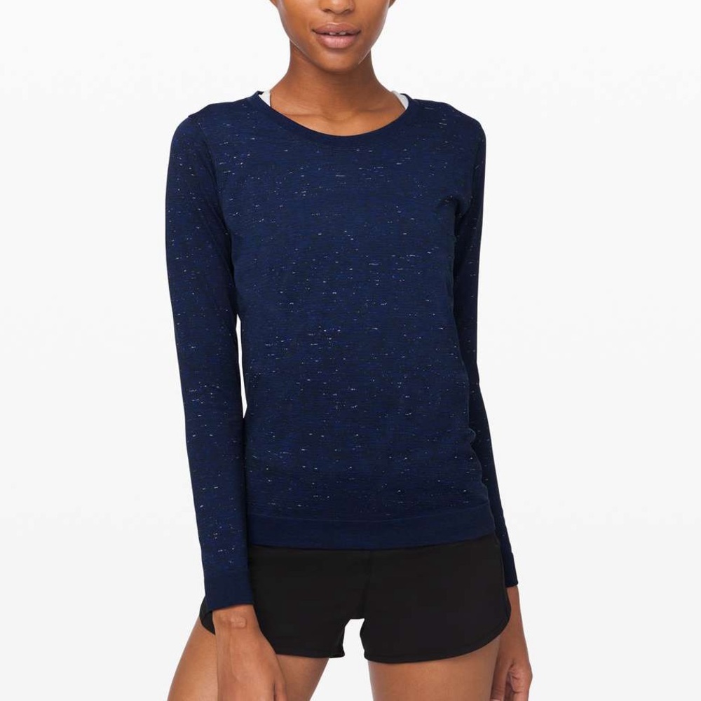 Lululemon Swiftly Relaxed Long Sleeve 2.0 in Cosmic Shift Hyper Blue